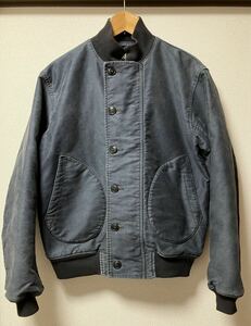 RRL USN デッキジャケット　M LISMORE DECK JACKET インディゴ　ネイビー