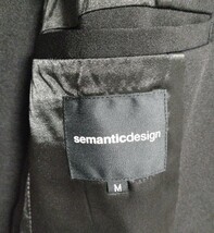 semantic design ロング　テーラードジャケット Mサイズ　セマンティックデザイン _画像3