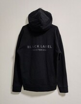 【極美品】BLACK LABEL CRESTBRIDGE 裏毛 パーカー Lサイズ　ライトスウェット　ブラックレーベル クレストブリッジ　ブラック _画像1