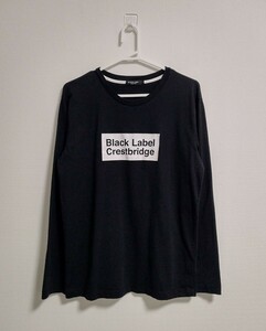 BLACK LABEL CRESTBRIDGE　ボックスロゴ ロンT　Lサイズ　ブラックレーベル クレストブリッジ