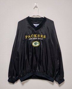 90s Pro player Green Bay Packers プルオーバー ジャケット XLサイズ相当 グリーンベイ パッカーズ NFL