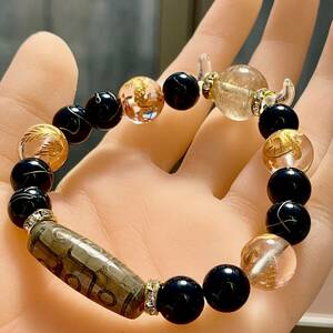  9 eye heaven . natural stone bracele rutile heaven . heaven eye stone Power Stone S172