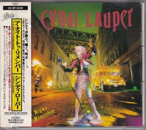 CD (国内盤)　Cyndi Lauper : A Night To Remember (Epic 25・8P-5230)