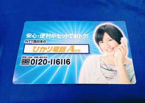 【希少 レア】 長澤まさみ 非売品 NTT西日本 マグネット 販促 ひかり電話 女優 [同梱可能]