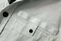 【STONE ISLAND】ストーンアイランド 後染めアイスグレーのオーバーシャツ L 新品未使用 8万円程度_画像5