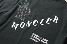 【MONCLER GENIUS】7 FRAGMENT Hiroshi Fujiwara 長袖コットンTシャツ 黒 XS 新品未使用 フラグメント_画像1