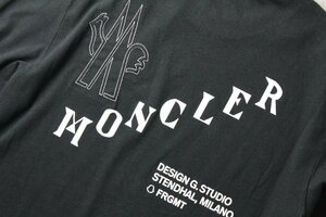 【MONCLER GENIUS】7 FRAGMENT Hiroshi Fujiwara 長袖コットンTシャツ 黒 XS 新品未使用 フラグメント