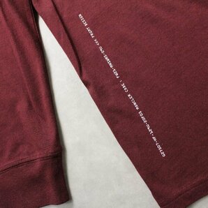 【MONCLER GENIUS】7 FRAGMENT Hiroshi Fujiwara 長袖コットンTシャツ マルーン色 Ｍ 新品未使用 フラグメントの画像5