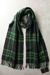 [Joshua Ellis]jo Sure Ellis Britain made black watch pattern. cashmere cloth. muffler new goods unused 3 ten thousand jpy degree 