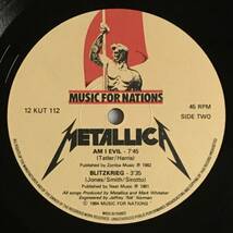 METALLICA「CREEPING DEATH」UK ORIGINAL MUSIC FOR NATIONS 12 KUT 112 '84 3TRACK 12INCH SINGLE_画像5