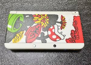 ニンテンドー New 3DS パックンフラワー テレサ花札デザインカバー 美品