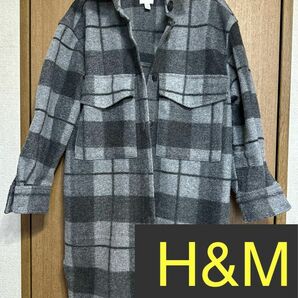 H&M チェック柄 シャツジャケット