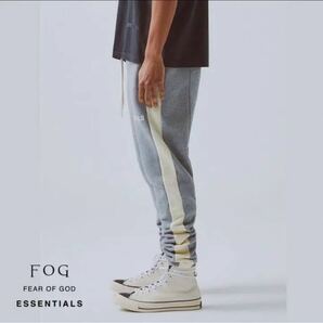 新品 FOG ESSENTIALS エッセンシャルズ スウェット ラインパンツ sweatpantsグレー サイズSの画像6