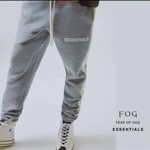 新品 FOG ESSENTIALS エッセンシャルズ スウェット ラインパンツ sweatpantsグレー サイズSの画像3