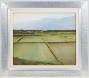 Art hand Auction [1on1] Shinsaku Toru Wada Scent of the Wind (Looking at Ariake) Oil Painting on Canvas No. 8 Framed / Tatekikai Doujinshi, painting, oil painting, Nature, Landscape painting