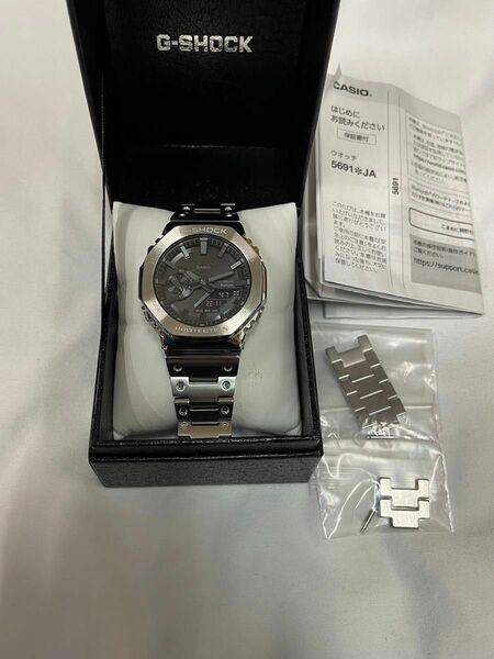 カシオ CASIO 腕時計 G-SHOCK GM-B2100D-1AJF フルメタル 中古美品