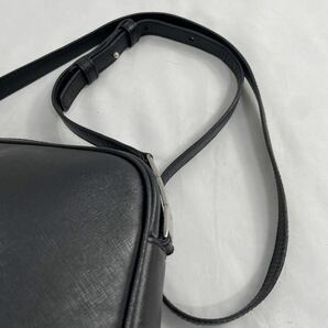 1円〜 【美品！希少！】 フェラガモ Salvatore Ferragamo メンズ ビジネス ショルダーバッグ ポーチ 斜め掛け レザー 本革 サフィアーノの画像4