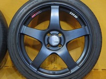 4本セット【SSR GTV01 グッドイヤーLS2000 215/40R17】17インチ 7J+42 PCD100-4H ブラック ロードスター ヤリス アクア スイフト フィット_画像4