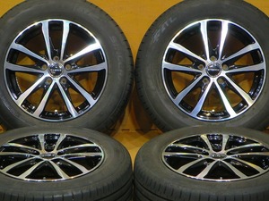 超バリ溝 超美品【エヴァンス HA1 21年製ファルケンSN832i 195/65R15】15インチ 6J+43 PCD100-5H 30系 50系 プリウス カローラツーリング