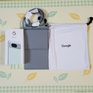 新品未使用未開封 pixel8 ミント 128GB Mint 限定ポーチ、ピンバッチ Googleストア一括購入済 Google Pixel その16