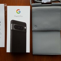 新品未使用未開封 Google pixel8pro 黒128GB ブラックObsian Googleストア限定ポーチ 限定ピンバッチ 一括購入 SIMフリー その10_画像2