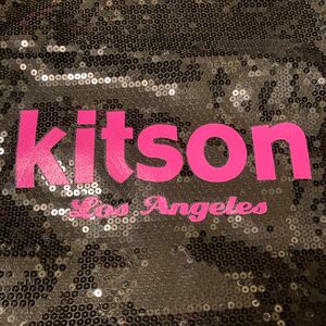 kitson スパンコール　トートバッグ　ブラック&ピンク　新品未使用