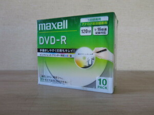 * unopened * maxell*mak cell [DVD-R]10PACK 120 minute 1 times video recording for analogue broadcast video recording for 