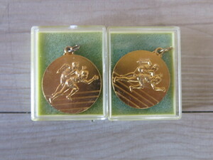 【未使用】「賞メダル」2枚＊陸上 競技大会 高校 高等学校