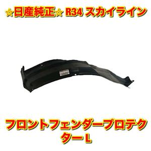 【新品未使用】日産 スカイライン R34 フロントフェンダープロテクター フェンダーライナー 左側単品 L NISSAN SKYLINE 日産純正 送料無料