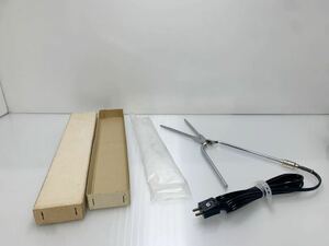 H1-1-032505 未使用品　平アイロン コテ 先巻用 約8㎜ 理容 理美容 床屋 理容師 アイロンパーマ アイパー 2つ穴 トランス要