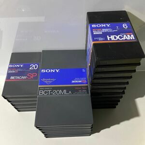 DP-031613 　中古品　未確認　20本　セット　まとめて　＊SONY　HDCAMテープ　BCT-6HD　10本　BCT-20MA 5本　bct-20mla 5本　