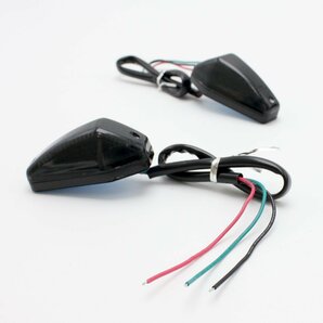 送料220円 貼付けエアロ LEDスモークウインカー GPZ900R ZRX1200ゼファー400 NINJA250R ニンジャ250 1100 バリオス Dトラッカーの画像5