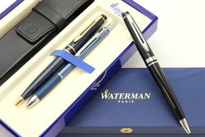 ウォーターマン WATERMAN/プラチナ PLATINUM ボールペン計3点 1点名入れあり※筆記未確認◆おたからや【L-A51481】同梱-2