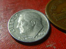 外国・ルーズベルト１０セント白銅貨・１ダイム（1981年P）　240229_画像2