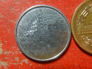 外国・ブラジル／１０センタボ・ステンレススチール貨（1994年）　24031002