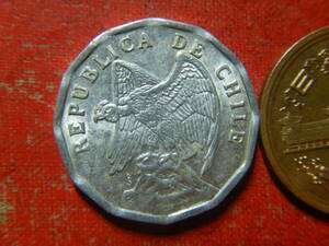 外国・チリ／１０センタボ・アルミニウム貨（1977年）　24031502