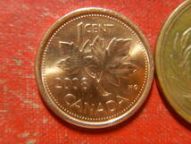 外国・カナダ／１セント銅張りスチール貨（2008年）　240316_画像2