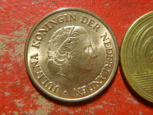 外国・オランダ／５セント青銅貨：ユリアナ女王（1966年）　240319