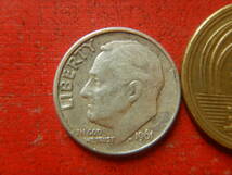 外国・USA／ルーズベルト１０セント銀貨・１ダイム（1961年D）　240325_画像1