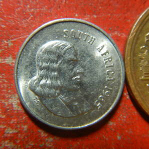 外国・南アフリカ／５セント・ニッケル貨（1965年） 240322の画像1