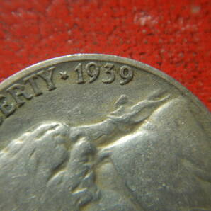 外国・USA／ジェファーソン５セント白銅貨（1939年S）：発行枚数663万枚 240327の画像3