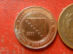 外国・クロアチア／１０フェニンガ銅張りスチール貨（2011年）　240327