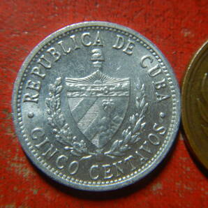 外国・キューバ／５センタボ・アルミニウム貨（1971年） 24032902の画像2