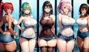 a242 A4サイズ 高品質ポスター アニメ 同人 イラスト セクシー 水着 下着 美女 巨乳 美少女 光沢紙