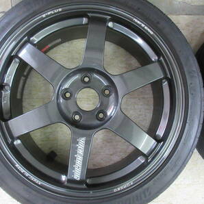 格安＆売切り！ RAYS製アルミ GRヤリス等 225/40R18 BS製ポテンザ 114.3×5穴 18×8J ＋45 ハブ径72 VOLK RACHNG 4本セットの画像6