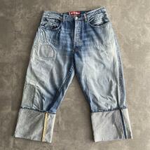 G-DRAGON着 20SS JUNYA WATANABE COMME des GARCONS MAN × Levis ジュンヤ ギャルソン リーバイス 1976 501 解体 再構築 デニム パンツ S_画像2