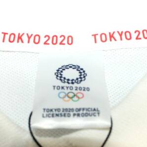 2-273.未使用タグ付き TOKYO2020 東京オリンピック 公式ライセンス商品 ポロシャツ メンズ Mサイズ ホワイト トップス 長期保管品の画像5