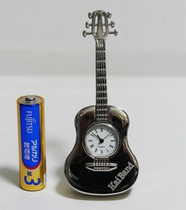 甲斐バンド 公式ファンクラブ 限定特典 合金製 ギター型 クオーツ式 置時計■非売品 甲斐よしひろ 甲斐バンドグッズ