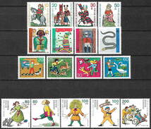 ★1970-1994年 -ドイツ- かわいい切手「おとぎ話 シリーズ」4種完+4種完+4種完+5種完 未使用(MNH)★ZH-326_画像1
