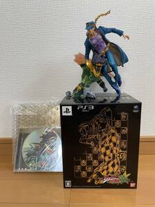 ps３　ジョジョの奇妙な冒険　黄金体験BOX ジョジョの奇妙な冒険オールスターバトル　限定版同梱　アートプレート　フィギュア　空条承太郎